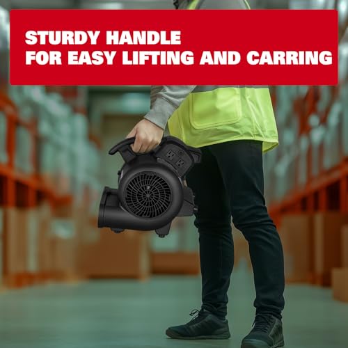 Air Mover Blower Fan 950 CFM with Timer for Water Damage Drying