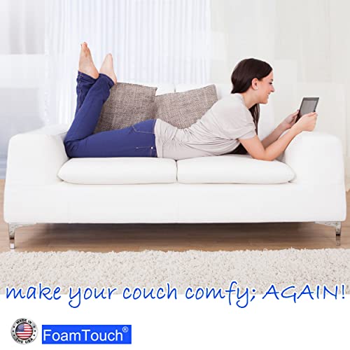 FoamTouch High-Density Upholstery Foam Cushion 4x24x72 in Made in USA