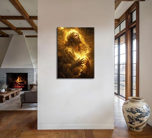 Jesus Christ Canvas Wall Art Portrait Christian Painting Picture