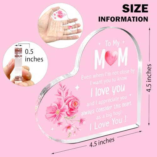 Mom30 Heart Plaque Gift from Daughter - Meaningful Mom Appreciation Decor