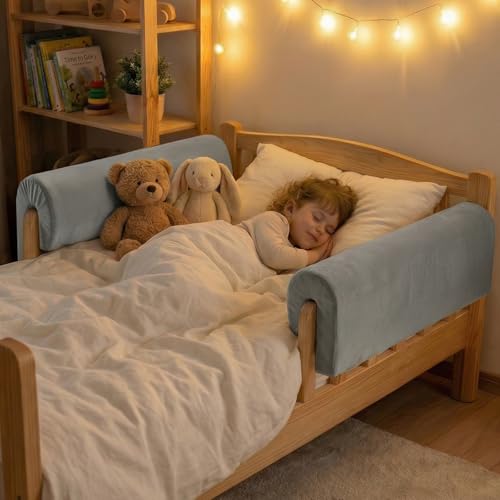 Toddlers' Bed Rail Bumpers Protector, Children's Guardrail Padding,