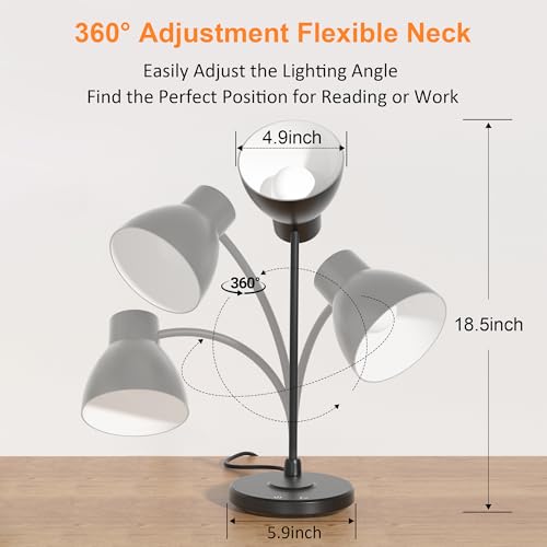 Wireless Charging LED Desk Lamp for Home Office - Black - Variations