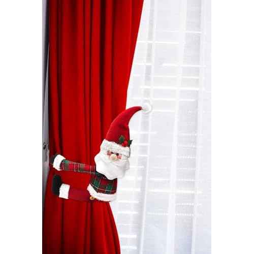 On-Airstore Christmas Tree Topper with Santa, Handmade Decoration for Home