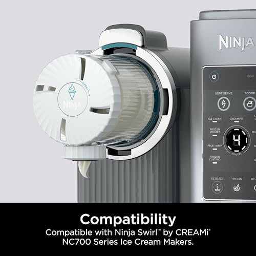 Ninja CREAMi Pints for NC7 Series - 2 Pack Reusable Swirl & Scoop Lids