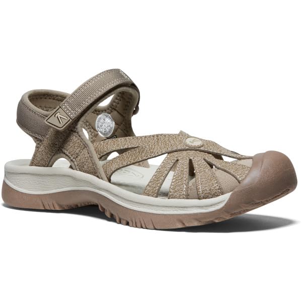 Women's Rose Casual Closed Toe Sandals - 8.5 Brindle Shitake Variation