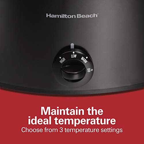 Hamilton Beach 6 Quart Stay or Go Portable Slow Cooker with Locking Lid - Black