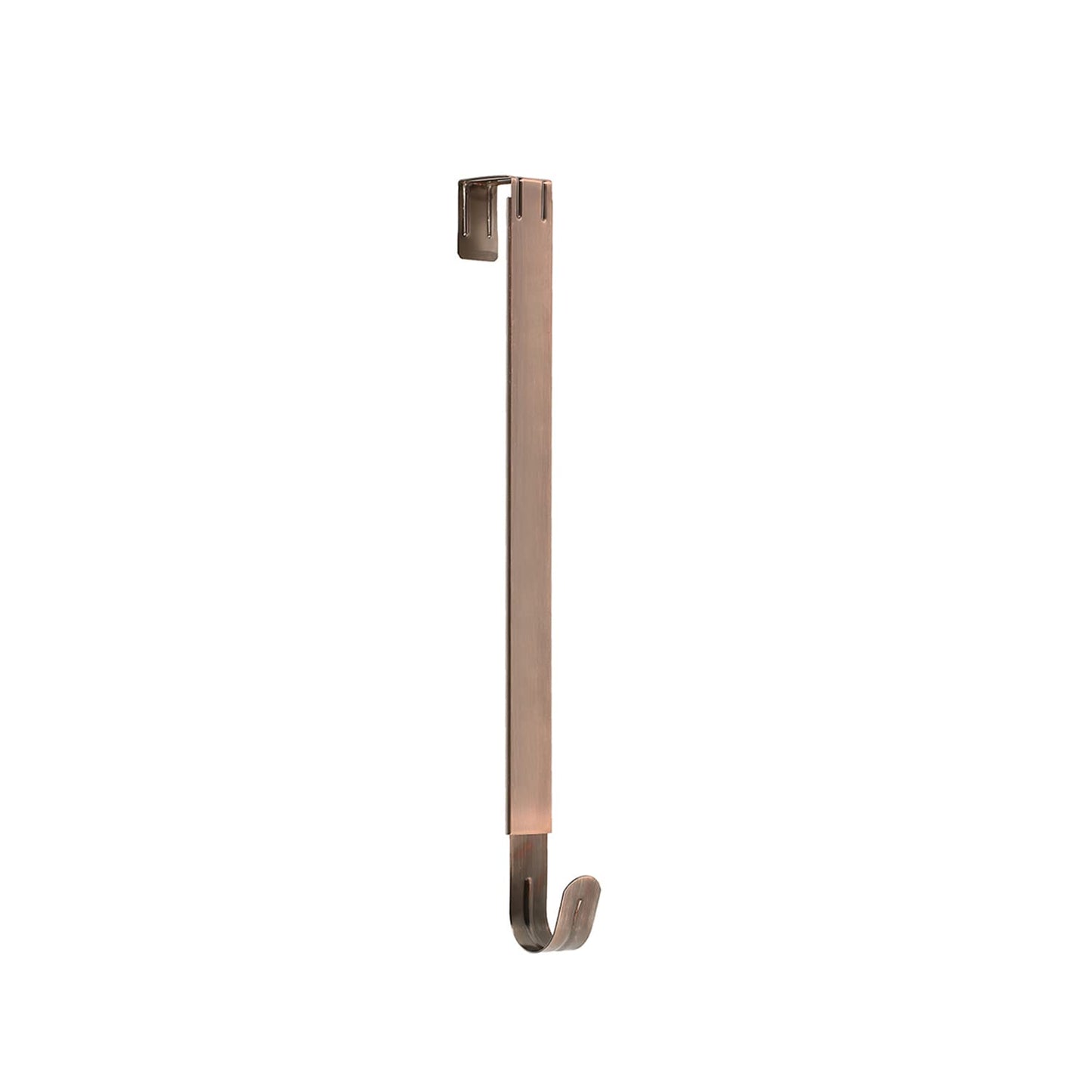 Sattiyrch Adjustable Wreath Hanger, Over The Door Wreath Hook from 15-25 Inch, Holds up to 20 lbs, Brushed Copper