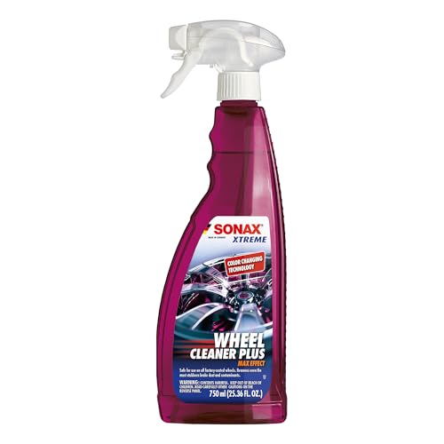 SONAX Wheel Cleaner PLUS 25.4 Fl Oz Non-Acid Brake Dust & Road Grime Remover