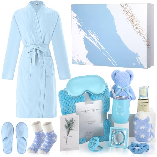 Sieral Blue Plain 14-Piece Birthday Gift Set for Women - Care & Relaxation