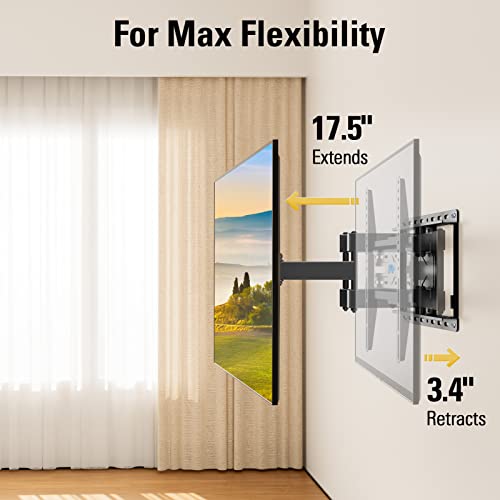 Mounting Dream Full Motion TV Wall Mount for 32-70 Inch TVs, 16" Studs, Up to 110 lbs