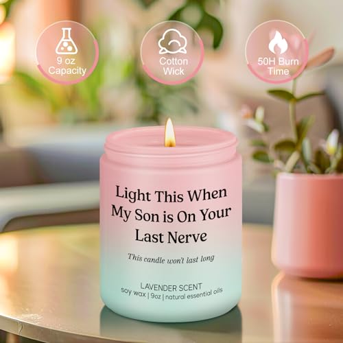 Lavender Scented Candle for Daughter-in-Law Gift - 9 oz, 50+ Hour Burn