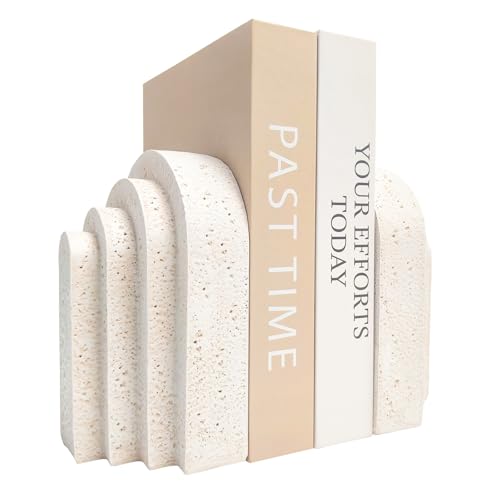 Heavy Duty Book Ends for Shelves, Decorative Stopper Resin Decor