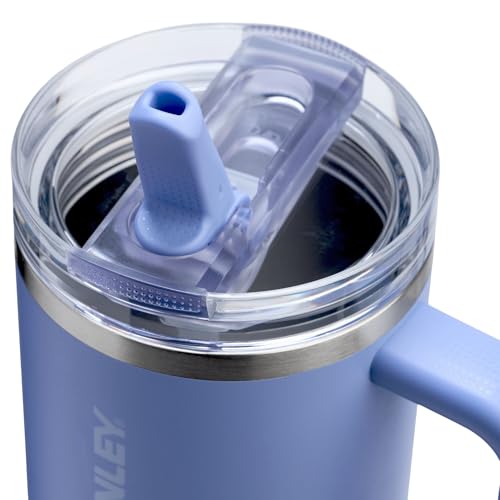 STANLEY Quencher ProTour Flip Straw Tumbler with Leakproof Lid 40 oz | Built-In Straw and Handle | Cup Holder Compatible for Travel | Insulated Stainless Steel Cup | BPA-Free | Hydrangea