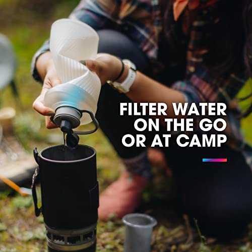Potable Water Filter Cap - 42mm Thread for HydraPak Water Bottles - High Flow