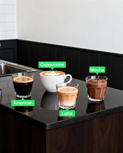 HBN Espresso Machine, 3.5Bar Cappuccino & Latte Maker, 2-4 Cup