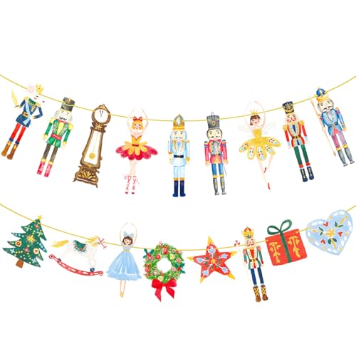 Nutcracker Ballet Banner set (2 pcs) Christmas Party Decorations