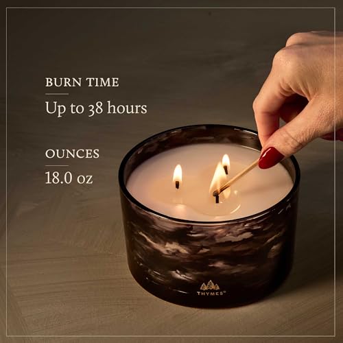 Large 3-Wick Noir Woods Scented Candle – 18 oz Fall Home Fragrance Gift