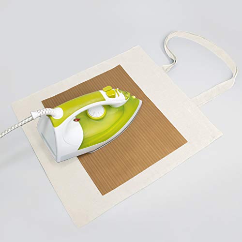 Medium Natural Cotton Tote Bags 50 Pack 15x16 Inch Bulk Cloth Bags with Teflon Sheet