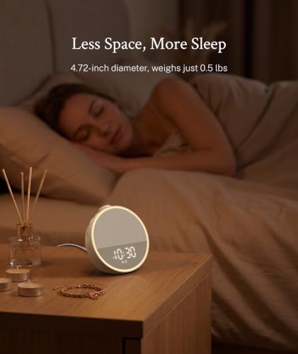 White Noise Sleep Machine & Alarm Clock - Almond Beige