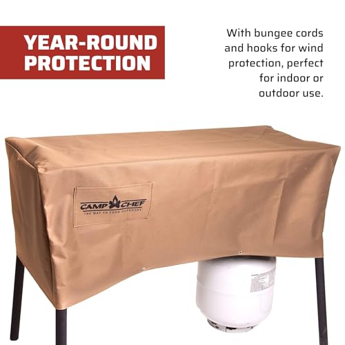 Camp Chef Stove Patio Cover 16-Inch Model - Weather-Resistant Brown