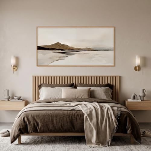 Abstract Mountain Wall Art Set - 20x40 Inch Framed Canvas with Variation: Mountain Wall Art