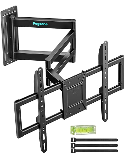 Pegzone 38-Inch Extra Long Extension TV Wall Mount for 37-86 Inch Screens – Heavy Duty Full Motion with Tilt & Swivel, Supports Up to 110 lbs