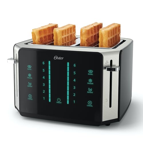 Oster 4-Slice Touch Screen Stainless Steel Digital Toaster - 6 Shade Settings