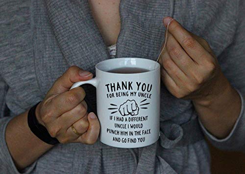 Uncle Gift Mug - DQG CVT Thank You For Being My Uncle 11oz White Coffee Cup (Uncle)