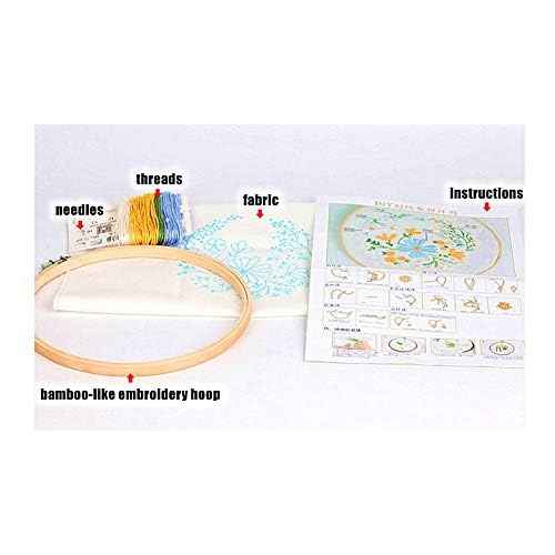 Embroidery Kit Christmas Deer Ornaments Awesocrafts Full Range of Embroidery Starter Kits for Beginners Adults Kids DIY Handmade Easy Patterns (Deer)