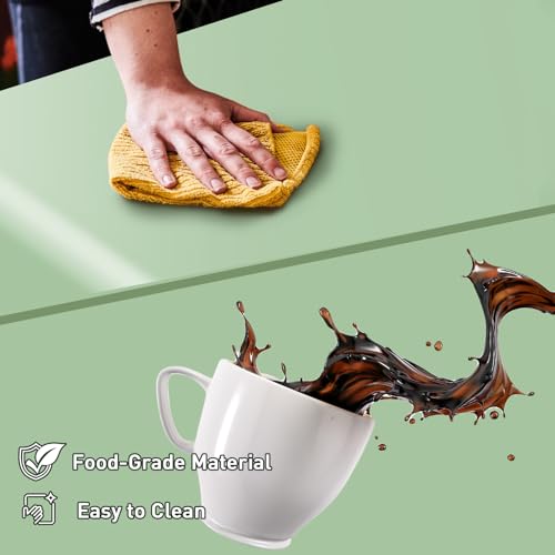 4Pcs Sage Green Plastic Tablecloths for Rectangle Tables, Plastic Table Cover Disposable Light Green Table Cloths for Wedding Birthday Baby Shower Anniversary Christmas Party Decorations (54 x108")