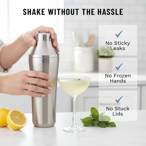 Hybrid Cocktail Shaker Vacuum Insulated Stainless Steel 28 oz - Stainless Steel