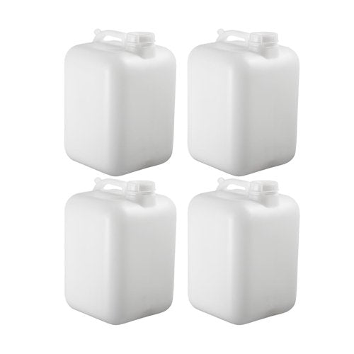 FastRack 5 Gallon Water Jug (Pack of 4) | BPA-free, Food-Grade, and Leak-Proof | White Water Container | Ideal for brewing, fermentation, or storage