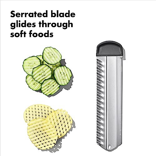 OXO Steel Chef's Mandoline Slicer 2.0 - Adjustable Thickness & Safety Guard - Steel / Slicer