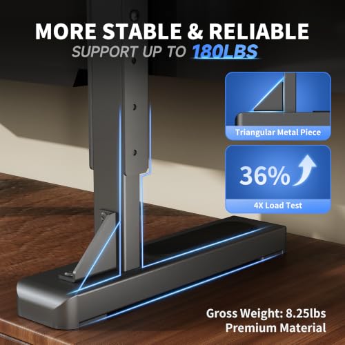 XINLEI Universal Heavy Duty TV Stand for 24-92 Inch Flat & Curved Screens, Supports 180 lbs, VESA 800x600mm, Adjustable Height