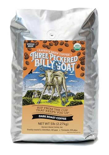 Organic Dark Roast Coffee Beans - Full Body, Fruity Sweet Finish, 12oz