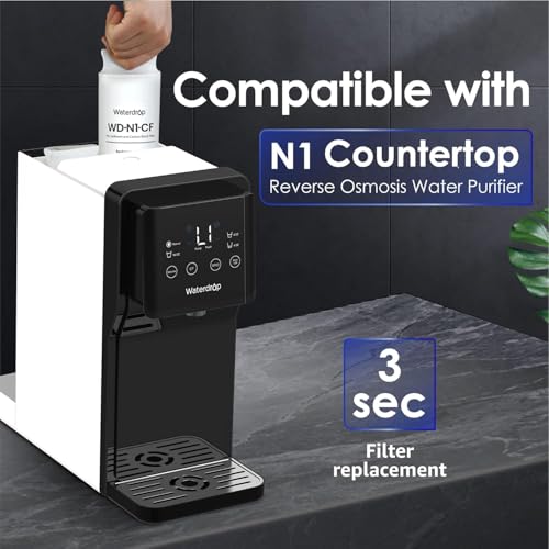 Waterdrop N1-CF Replacement Water Filter for Reverse Osmosis System - 6 Months Lifespan