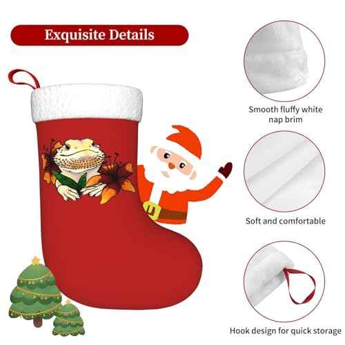 Bearded Dragon Christmas Stockings Xmas Stocking Christmas Hanging Bags Xmas Tree Decorations
