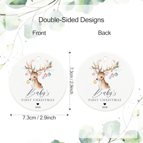 Baby First Christmas Ornament 2026 - Cute Baby Holiday Keepsake (Variation: Baby)