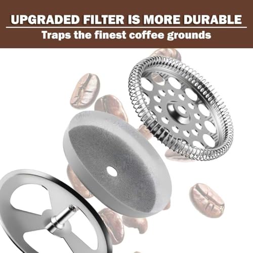 Large Capacity Stainless Steel French Press Coffee Maker 61oz 1.8L