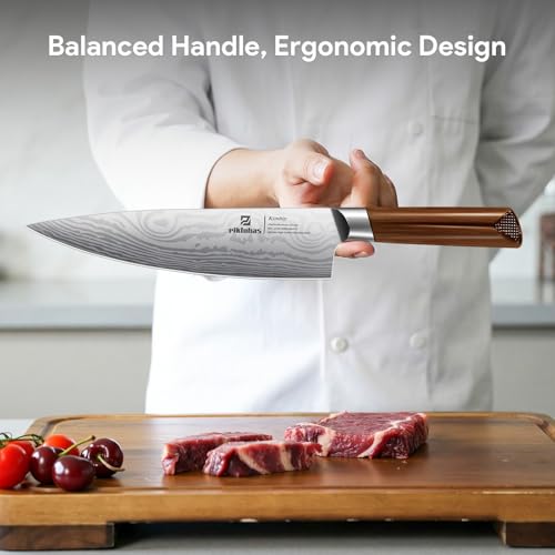 15-Piece Kitchen Knife Set with Magnetic Detachable Block - High Carbon Steel Chef, Steak & Utility Knives