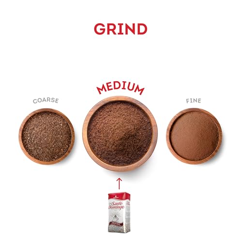 Café Santo Domingo Ground Coffee Medium Roast 16 oz Pack of 4 - Dominican Coffee