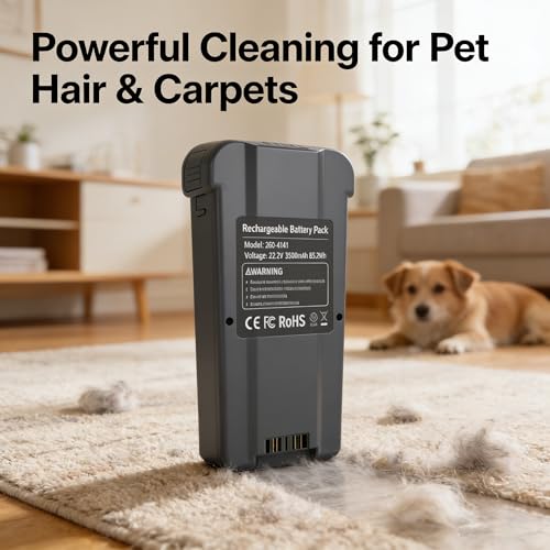 Emaks Grey 3.5Ah Battery for Bissell PowerClean FurGuard & FurFinder Vacuums