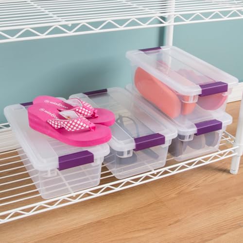Sterilite ClearView Latch Storage Box - 6 Quart, 12-Pack