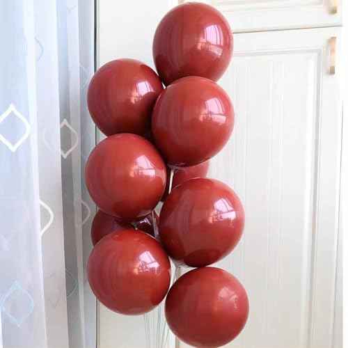 Ruby Red Balloons 100 pcs Dark Red Latex Balloon Different Sizes 18 12 10 5 Inch Premium Helium Balloons for Balloon Garland Arch Birthday Party Wedding Valentine's Day Christmas Decorations