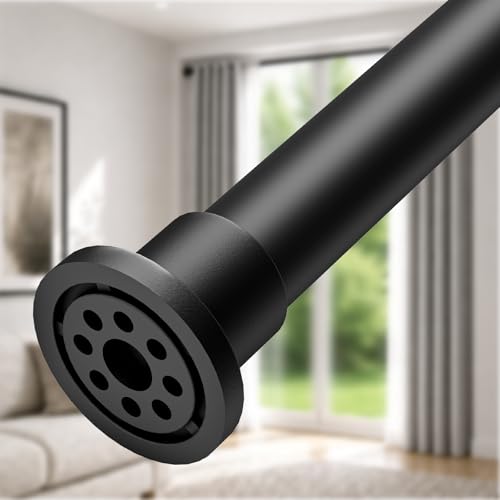 ALLZONE Heavy Duty Tension Curtain Rod for Window, 123-160 Inch,
