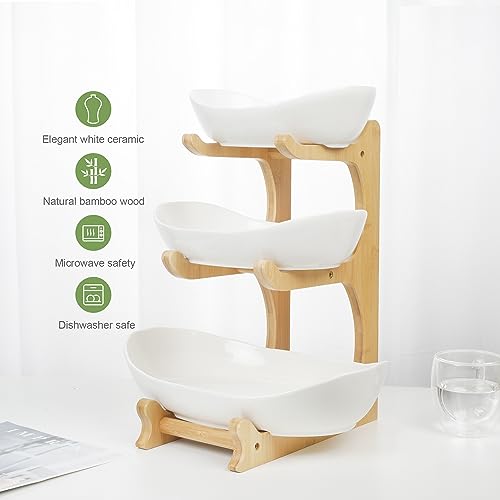 SEVEN SPARTA 3 Tier Fruit Bowl for Kitchen Counter (PLUS edition) /