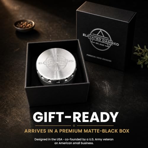 2.5-Inch Stainless Steel Spice & Herb Grinder with Magnetic Lid