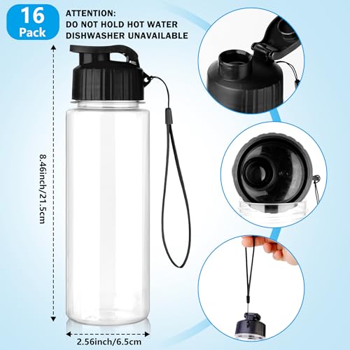 Multicolor 17oz Reusable Water Bottles Pack - Leak Proof, Lightweight for Sports & Travel