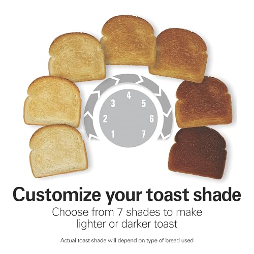 Hamilton Beach Retro 2 Slice Toaster With Sure-Toast Technology, Wide
