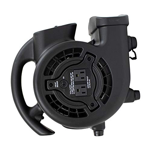 Mini Mighty P-80A Air Mover for Water Damage Restoration & Home Use - Black